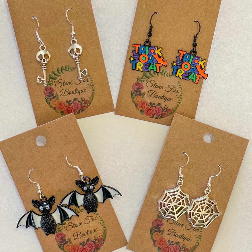 FUN!! Handmade Halloween Earring Bundle.